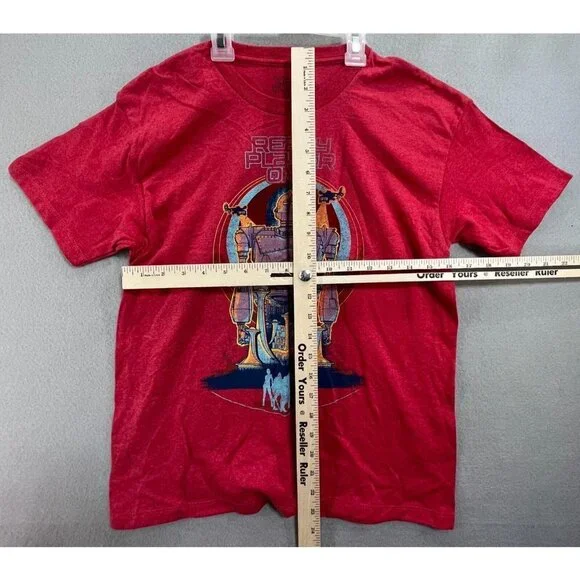 Ready Player One T-Shirt Adult Medium Red Men Women Tee Short Sleeve, Cotton - Picture 2 of 5